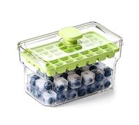 Ice Trays, 34 Compartments with Lid and Stackable Container | Ice Container with Whisky Cocktail Beer Coffee Juice and Picnic