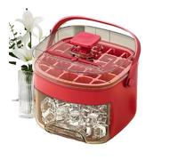 Ice Trays for Freezer, Ice Cube Moulds with Container and Handle | Reusable Easy Release Moulds for Outdoor Camping Bar Refrigerator Travel and Kitchen