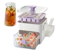Ice Trays for Freezer Press Type Double Layer with Handle
