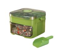 Ice Trays for Freezer with Lid & Bin, Ice Maker Machine, Ice-Cube Tray with Storage Bin, Easy Press to Release Ice, Reusable Tray Storage Box, for Coffee Cocktails and Juice