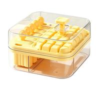 Ice Trays for Freezer with Lid | Portable Reusable Easy Release Press Button - Summer Freezer Ice Mold - for Chilling Drinks Home Kitchen Bar Party Coffee Shop Office Picnic Camping