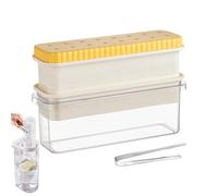 Ice Trays with Freezer Lid | Ice Cube Maker Mold in Freezer | Food Grade Silicone Bar Accessory for Kitchen, Cocktails, Whiskey, Tequila, Vodka and Drinks