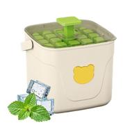 Ice Trays with Lids Easy Release Press-Type with Bin