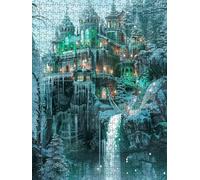 Ice Villa Jigsaw Puzzle 4000 Piece, Puzzles for Adults 4000, The Impossible Challenge, Jigsaw Puzzle Games Classic Educational, Wooden Puzzles, for Home Wall Decoration Gift FNKL1-80