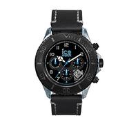 Ice-Watch Ice. VT. BK. MF b.l.14 - Vintage - Unisex Watch - Analogue Quartz - Black Dial - Black Leather Strap