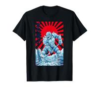 Ice Warrior Japanese Kaiju Gorilla City Destruction Hockey T-Shirt