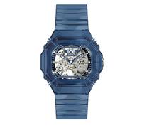 ICE-WATCH - BEWATCH 2 Blue Skeleton - Montre Noire Pour Homme avec Bracelet en polyuréthane - 025685 (48mm)