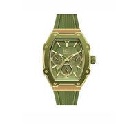 Ice-Watch Boliday Green Dial and Silicone Strap Day Date Watch, Green, Women Green