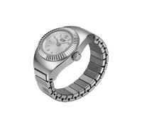 ICE-WATCH - Chouchou Silver - Silver Ring Watch for Women with extendable Stainless Steel Bracelet - 025514 (15mm)