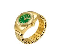 ICE-WATCH - Chouchou Gold Olive - Gold Ring Watch for Women with extendable Stainless Steel Bracelet - 025517 (15mm)