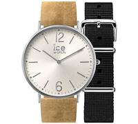 Ice-Watch - CITY Belfast - Men's (Unisex) wristwatch with leather strap + extra nylon strap - 001372 (Medium)