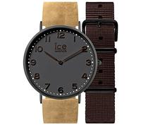 Ice-Watch - CITY Folkestone - Men's (Unisex) wristwatch with leather strap + extra nylon strap - 001360 (Medium)
