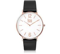 Ice-Watch - CITY tanner Black Rose-Gold - Men's (Unisex) wristwatch with leather strap - 001515 (Medium)
