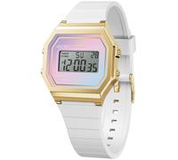 ICE-WATCH - ICE Digit Retro White Delight - Women's Wristwatch with Plastic Strap - 022722 (Small)