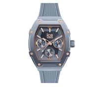 Ice-Watch Boliday Horizon Blue Silicone Strap Day Date Watch, Blue, Women Blue