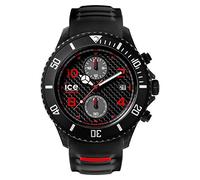 Ice-Watch - ICE carbon Black White - Men's wristwatch with silicon strap - Chrono - 001316 (Extra large)