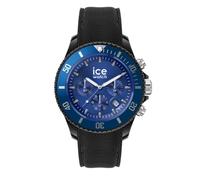 ICE-WATCH - Ice Chrono Black Blue - Men's Wristwatch With Silicon Strap - Chrono - 020623 (Large)