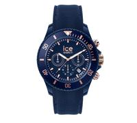 ICE-WATCH - Ice Chrono Blue Rose-gold - Men's Wristwatch With Silicon Strap - Chrono - 020621 (Large)