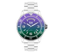 ICE-WATCH - ICE Clear Sunset Purple Green - Women's Wristwatch with Clear Plastic Strap - 021433 (Medium)