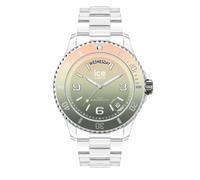 ICE-WATCH - ICE Clear Sunset Yoga - Men's (Unisex) Wristwatch with Clear Plastic Strap - 021438 (Medium)