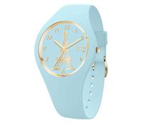 Ice-Watch - ICE cocorico Eiffel tower Light blue - Girl's wristwatch with silicon strap - 023245 (Small -)