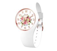 ICE-WATCH - ICE Flower White Bouquet - Women's Wristwatch with Silicon Strap - 021742 (Medium)