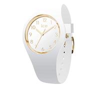 ICE-WATCH - Ice Glam White Gold Numbers - Women's Wristwatch With Silicon Strap - 014759 (Small)