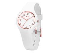 ICE-WATCH - Ice Glam White Rose-gold Numbers - Women's Wristwatch With Silicon Strap - 015343 (Extra small)
