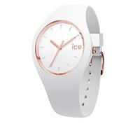 ICE-WATCH - Ice Glam White Rose-Gold - Women's Wristwatch With Silicon Strap - 000977 (Small)
