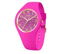 ICE-WATCH - Ice Glitter Neon Pink - Women's Wristwatch With Silicon Strap - 021224 (Small)
