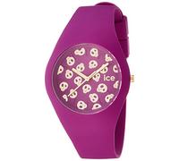 ICE-WATCH Ice Skull Damson Women's Quartz Analogue Watch with Violet Dial and Violet Silicone Bracelet ICE.SK.Dam.U.S.15