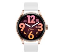 Ice-Watch - ICE smart 3.0-1.2 Rose-gold White AMOLED GPS - Women's round smartwatch with silicon strap - 025104 (1.20 inches)