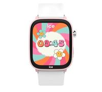 ICE-WATCH - ICE Smart Junior 3.0 FM Pink White - Girl's geolocatable smartwatch with Silicon Strap - 024549 (1.75 inches)