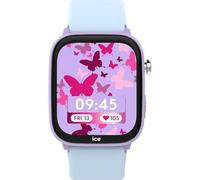 ICE-WATCH - ICE Smart Junior 3.0 FM Purple Soft Blue - Girl's geolocatable smartwatch with Silicon Strap - 024550 (1.75 inches)