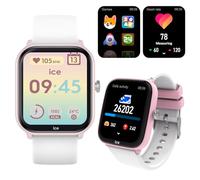 Ice-Watch - ICE Smart Junior 3.0 - Rectangular Kids' Connected Watch with Silicone Strap (1.75 inches) - Sports Activity Tracker, Stopwatch, Games, Heart Rate, Pedometer