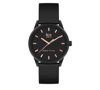 ICE-WATCH - ICE solar power Black rose-gold - Women's wristwatch with silicon strap - 018476 (Small)
