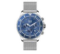 ICE-WATCH - ICE steel Mesh blue Chrono - Men's wristwatch with metal strap - Chrono - 017668 (Large)