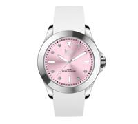 ICE-WATCH - Ice Steel White Pastel - Women's Wristwatch With Silicon Strap (Medi