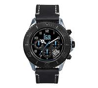 Ice-Watch Ice. VT. BK. MF b.l.14 - Vintage - Unisex Watch - Analogue Quartz - Black Dial - Black Leather Strap