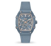 Ice-Watch Boliday Horizon Blue Silicone Strap Day Date Watch, Blue, Women Blue