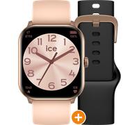 Ice-Watch Ice Watch Ice Smart - Ice 1.0 - Rg - 2 Bands - Nude - Black Unisex's Pink 022250 Silicone - One Size