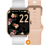 Ice-Watch Ice Watch Ice Smart - Ice 1.0 - Rg - 2 Bands - Nude - White Unisex's 022251 Silicone - One Size