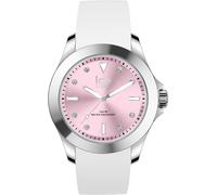 Ice-Watch Ice Watch Ice Steel - Classic - White Pastel Pink Womens 020382 Silicone - One Size