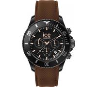 ICE-WATCH - Ice Chrono Black Brown - Men's Wristwatch With Silicon Strap - Chrono - 020625 (Large)