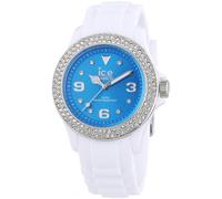 ICE-WATCH Star Women's Quartz Watch with Blue Dial Analogue Display and White Silicone Bracelet ITE.ST.WTE.U.S.12