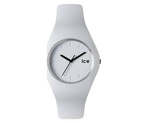 Ice-Watch Unisex Quartz with White Dial Analogue Display and White Silicone Strap ICE.WE.U.S.12