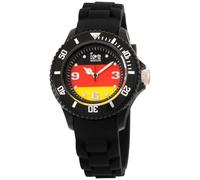 ICE-WATCH World Women's Quartz Watch with Multicolour Dial Analogue Display and Black Silicone Bracelet WO.DE.S.S.12