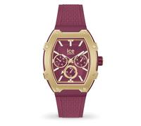 ICE-WATCH Women's Multi Dial Quartz Watch 022868, Burgundy Silicone Strap, 24-hour Display, Luminous Hands & Numbers, 2-year Warranty