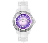 Ice-Watch Women's Quartz Watch with Purple Dial Analogue Display and White Silicone Strap IPE.ST.WSH.U.S.12
