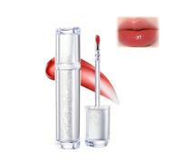 Ice Water Lip Gloss, Tinted Lip Oil with Hydrating Jelly, Non-Stick Moisturizing Lip Tint for Glossy Finish, Long Lasting Plumping Effect, Natural Beauty(#02)